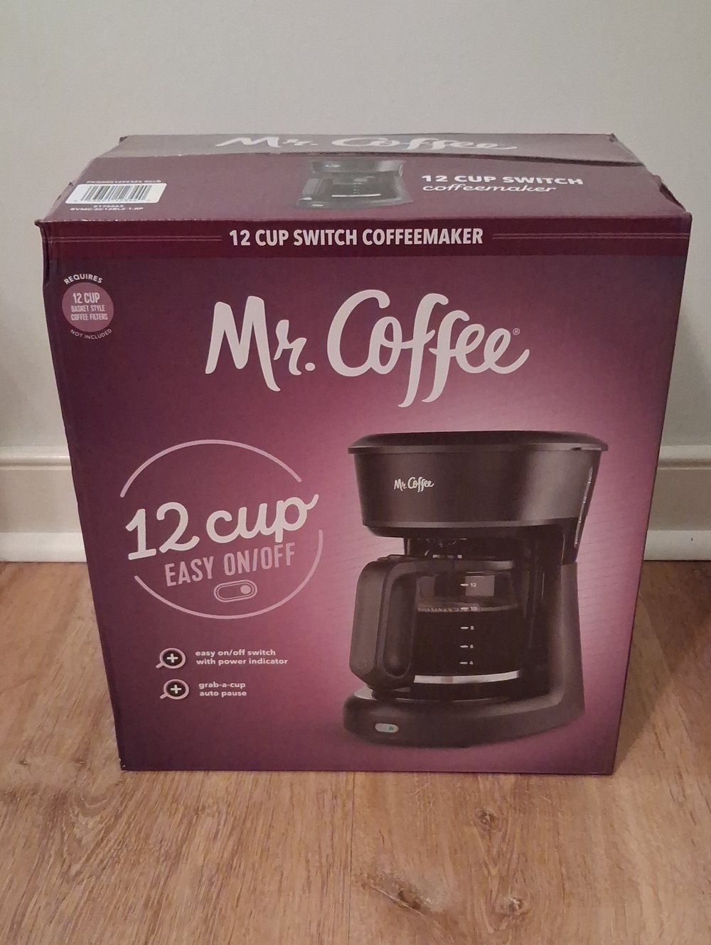 Mr. Coffee 12-Cup Switch Coffeemaker - Black